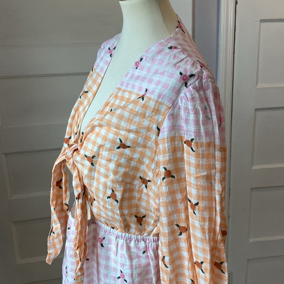 River Island Tie Front Maxi Dress, Size 12 - Picture 7 of 16